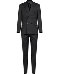 D 40 - Virgin Wool Positano Double-Breasted Suit - Lyst