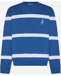 JW Anderson - Striped Cotton Sweatshirt - Lyst