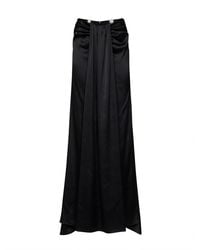 GIUSEPPE DI MORABITO - Satin Maxi Skirt With Jeweled Detail - Lyst