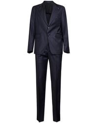 Tagliatore - Pinstriped Virgin Wool Single-Breasted Suit - Lyst