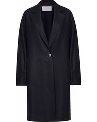 Harris Wharf London - Dark Wool And Cashmere Oversized Single-Breasted Coat - Lyst