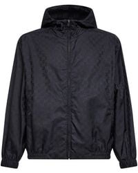 Gucci - Dark Gg Nylon Hooded Jacket - Lyst