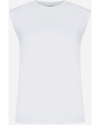 AURALEE - Cotton T-shirt - Lyst
