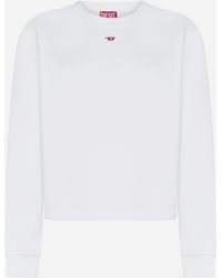 DIESEL - Logo Cotton Sweatshirt - Lyst