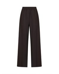 Brunello Cucinelli - Coffee Tropical Luxury Wool Loose Track Trousers - Lyst