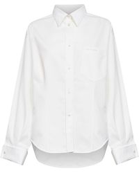 Balenciaga - Cotton Organza And Silk Poplin Classic Shirt - Lyst