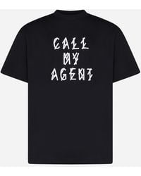 44 Label Group - Call My Agent Cotton T-shirt - Lyst