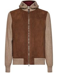 Brunello Cucinelli - Hooded Bomber Jacket - Lyst