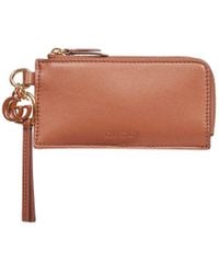 Gucci - Card Case With Double G Charm - Lyst