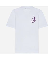 JW Anderson - Naturally Sweet Anchor Cotton T-shirt - Lyst