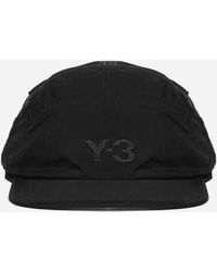 Y-3 Logo Nylon Running Cap - Black