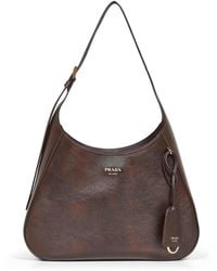 Prada - Borsa A Spalla Prada Boogie Medium Cacao - Lyst
