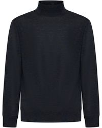 D 40 - Virgin Wool Mock Neck Sweater - Lyst