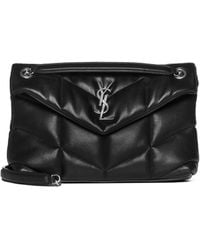 Saint Laurent - Puffer Small Ysl Logo Quilted Leather Bag <Br - Lyst