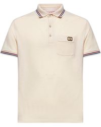 Valentino - Polo Con Patch Vlogo - Lyst