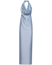 Blanca Vita - Powder Satin Antea Long Dress - Lyst