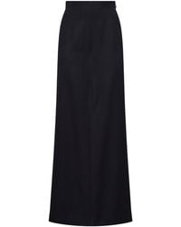 Maison Margiela - Virgin Wool Pants-Like Straight Maxi Skirt - Lyst