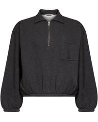 DARKPARK - Dark Alva Half-Zip Crop Sweatshirt - Lyst