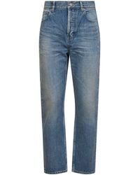 Saint Laurent - Medium Denim 90S Ankle-Length Jeans - Lyst