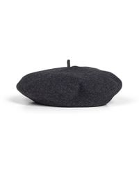 Brunello Cucinelli - Stone Wool Beret With Precious Detail - Lyst