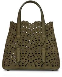 Alaïa - Borsa A Mano Piccola Mina 20 Camouflage - Lyst
