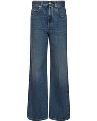 Brunello Cucinelli - Authentic Denim Contemporary Loose Jeans With Monili - Lyst