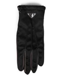 Prada - Re-Nylon And Nappa Leather Gloves - Lyst