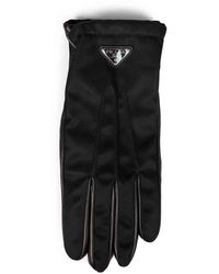Prada - Re-Nylon And Nappa Leather Gloves - Lyst