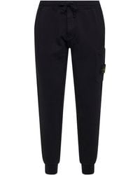 Stone Island - Organic Cotton Jogger Trousers - Lyst
