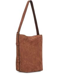 【関税&送料込】Max Mara Archetipo1Sv3 Suede Shoulder Bag Archetipo Large suede tote bag in brown - Max Mara | Mytheresa