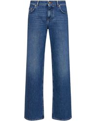 Dolce & Gabbana - Cotton Denim Loose Straight-Leg Jeans - Lyst