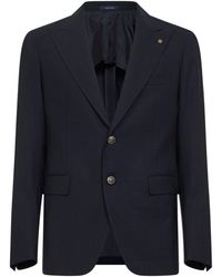 Tagliatore - Virgin Wool Vesuvio Single-Breasted Blazer - Lyst