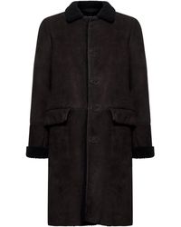 Salvatore Santoro - Leather Single-Breasted Coat - Lyst