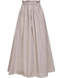 Herno - Pearl New Techno Taffeta Long Skirt - Lyst
