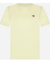 Maison Kitsuné - Fox Head Patch Cotton T-shirt - Lyst