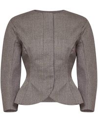 Jacquemus - Dark Mouliné Viscose Blend The Palmier Short Jacket - Lyst