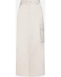 Filippa K - Cotton And Linen Cargo Long Skirt - Lyst
