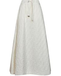 Herno - Quilted Recycled Nylon Flared Maxi Skirt - Lyst