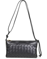 Bottega Veneta - Andiamo Double Pouch Crossbody Bag - Lyst