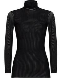 Blanca Vita - Turtleneck Top Tunvera Tulle Polyamide - Lyst