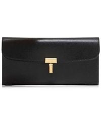 TOTEME - Leather T-Lock Wallet - Lyst
