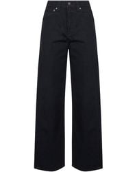 KHAITE - Cotton Denim Bonnie Jeans - Lyst