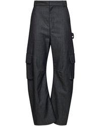 Balenciaga - Dark Twill Relaxed Cargo Pants - Lyst