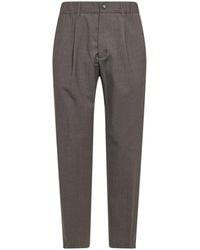Herno - Dove Two-Way Stretch Wool Canvas Trousers - Lyst
