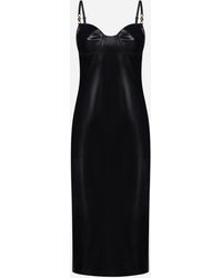 Versace - Latex Midi Dress - Lyst