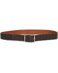 Bottega Veneta - Two-Tone Leather Reverso Reversible Belt - Lyst
