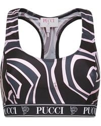 PUCCI - Labirinto Print Lycra Sports Top - Lyst