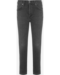 Citizens Of Humanity Denim Rocket Crop High Rise Skinny Jeans Serenity In Blue Lyst