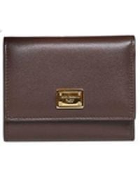 Dolce & Gabbana - Dark Plongé Calfskin Leather Wallet - Lyst