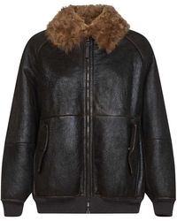 Brunello Cucinelli - Vintage-Effect Nappa Leather Jacket - Lyst